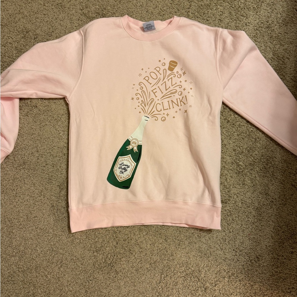 Living Fully-Mallory Ervin Champagne Sweatshirt -New
